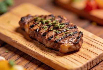 El Sabor Steakhouse – Miniatur-Diorama, Detail Steak