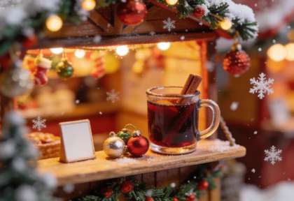 Cochemer Weihnachtsmarkt – Miniatur-Diorama, Detail