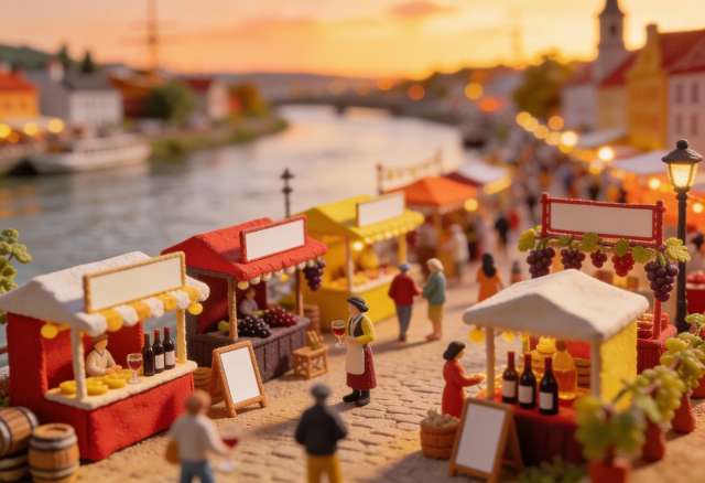 Heimat- und Weinfest – Miniatur-Diorama, Gegenperspektive