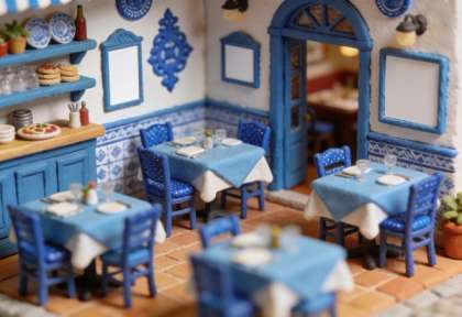 La Baia – Miniatur-Diorama, Innen