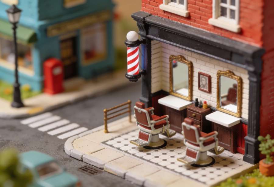 Barber Brothers – Miniatur-Diorama, Totale