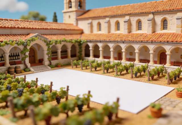 Weingut Kloster Ebernach – Miniatur-Diorama, Kreuzgang