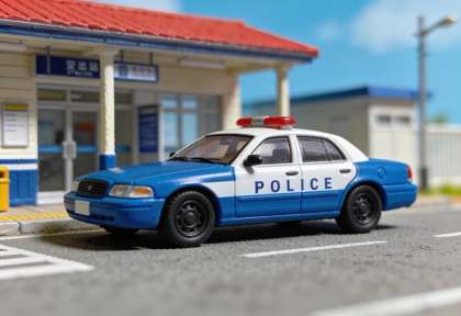 Polizeiinspektion – Miniatur-Diorama, Streifenwagen