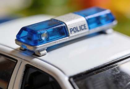 Polizeiinspektion – Miniatur-Diorama, Detail Blaulicht