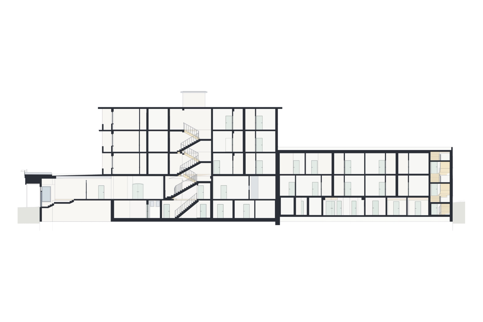 Scan-to-BIM of a Hospital Complex in Germany. Building 2: the Four-Storey Wing Block, photo 14