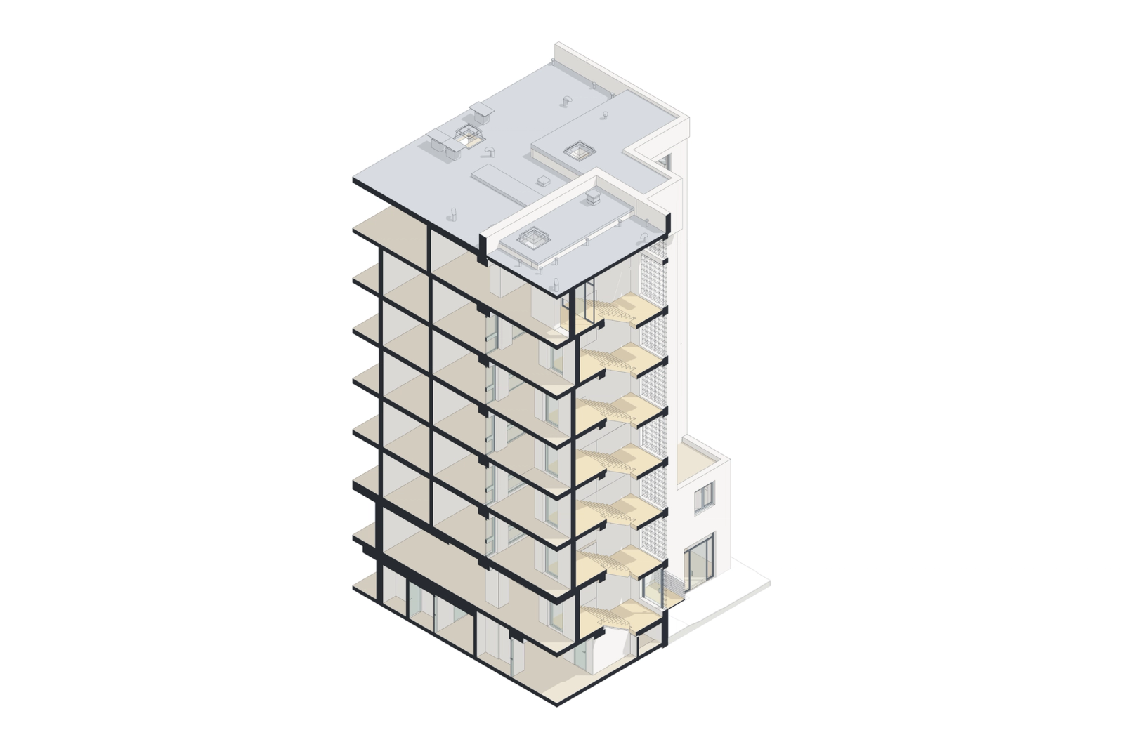 Scan-to-BIM of a Hospital Complex in Germany. Building 1: the Seven-Storey Block, photo 7