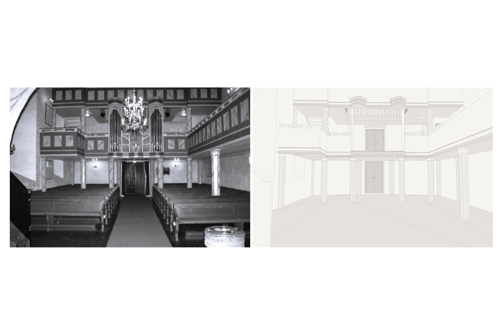 Scan-to-BIM of Røyken Church in Norway, photo 5