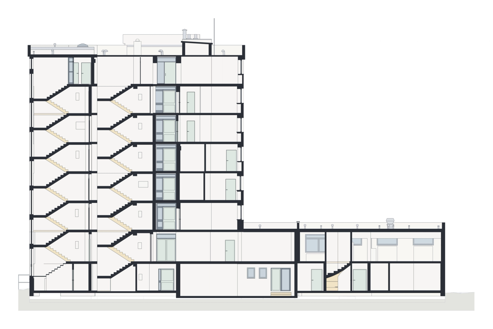 Scan-to-BIM of a Hospital Complex in Germany. Building 1: the Seven-Storey Block, photo 12