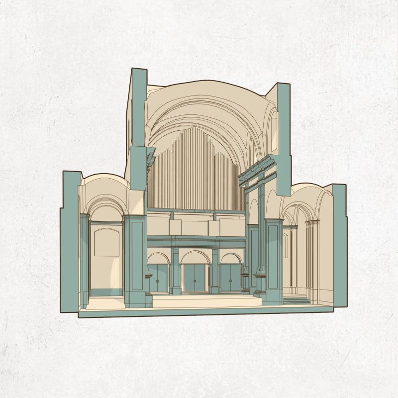 Scan to BIM for a Heritage Landmark: The Lviv Organ Hall