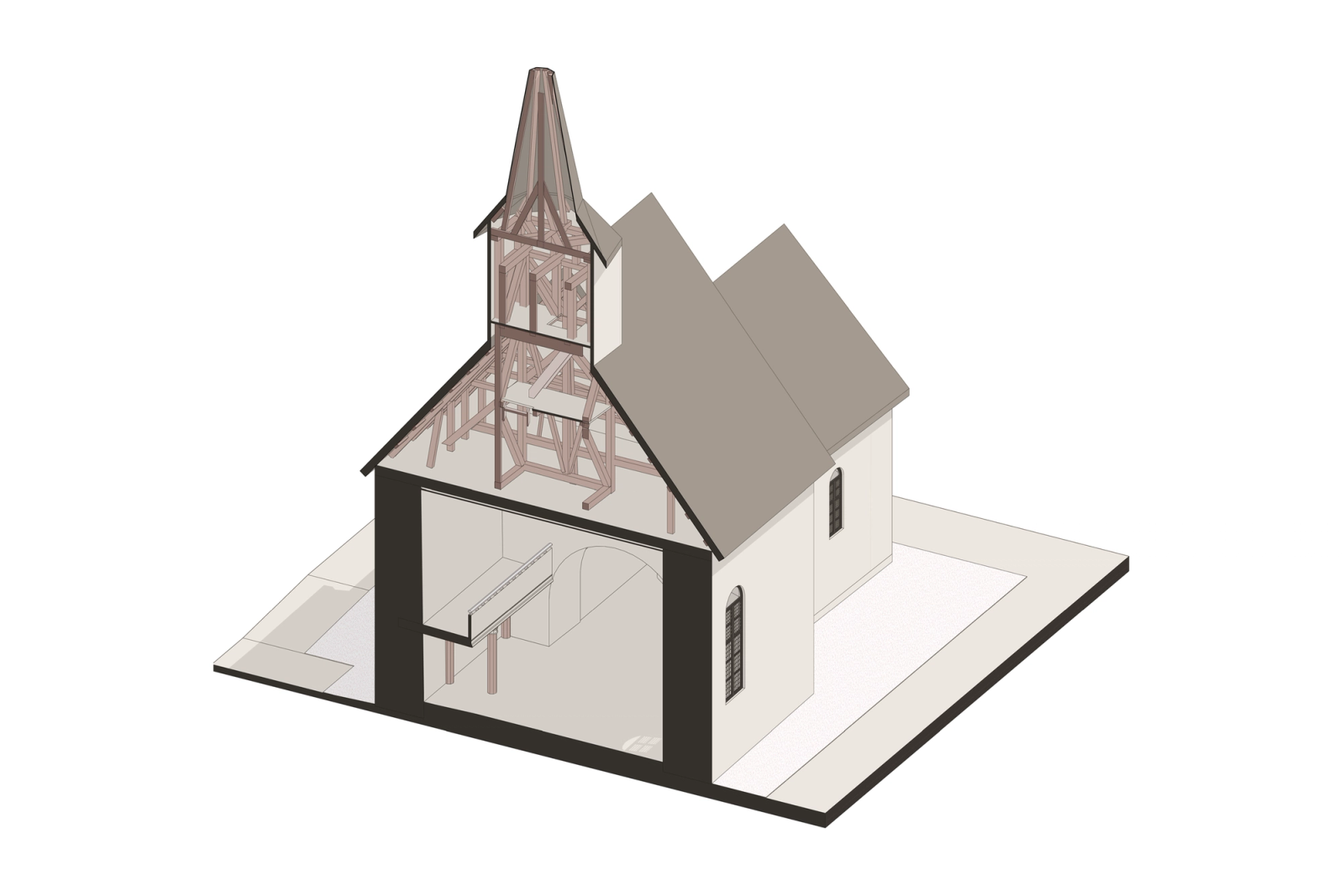Scan-to-BIM of Røyken Church in Norway, photo 2