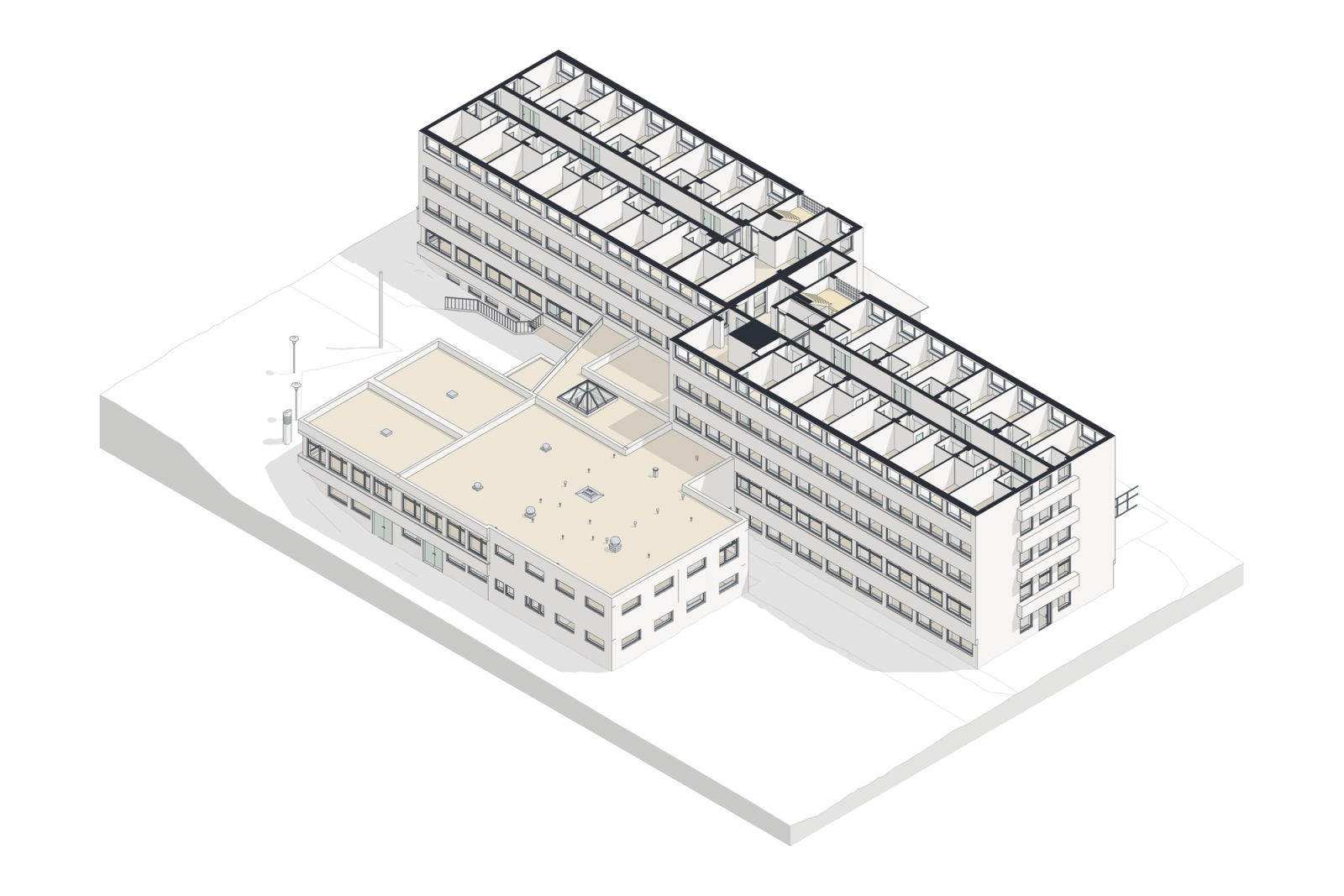 Scan-to-BIM of a Hospital Complex in Germany. Building 1: the Seven-Storey Block, photo 3
