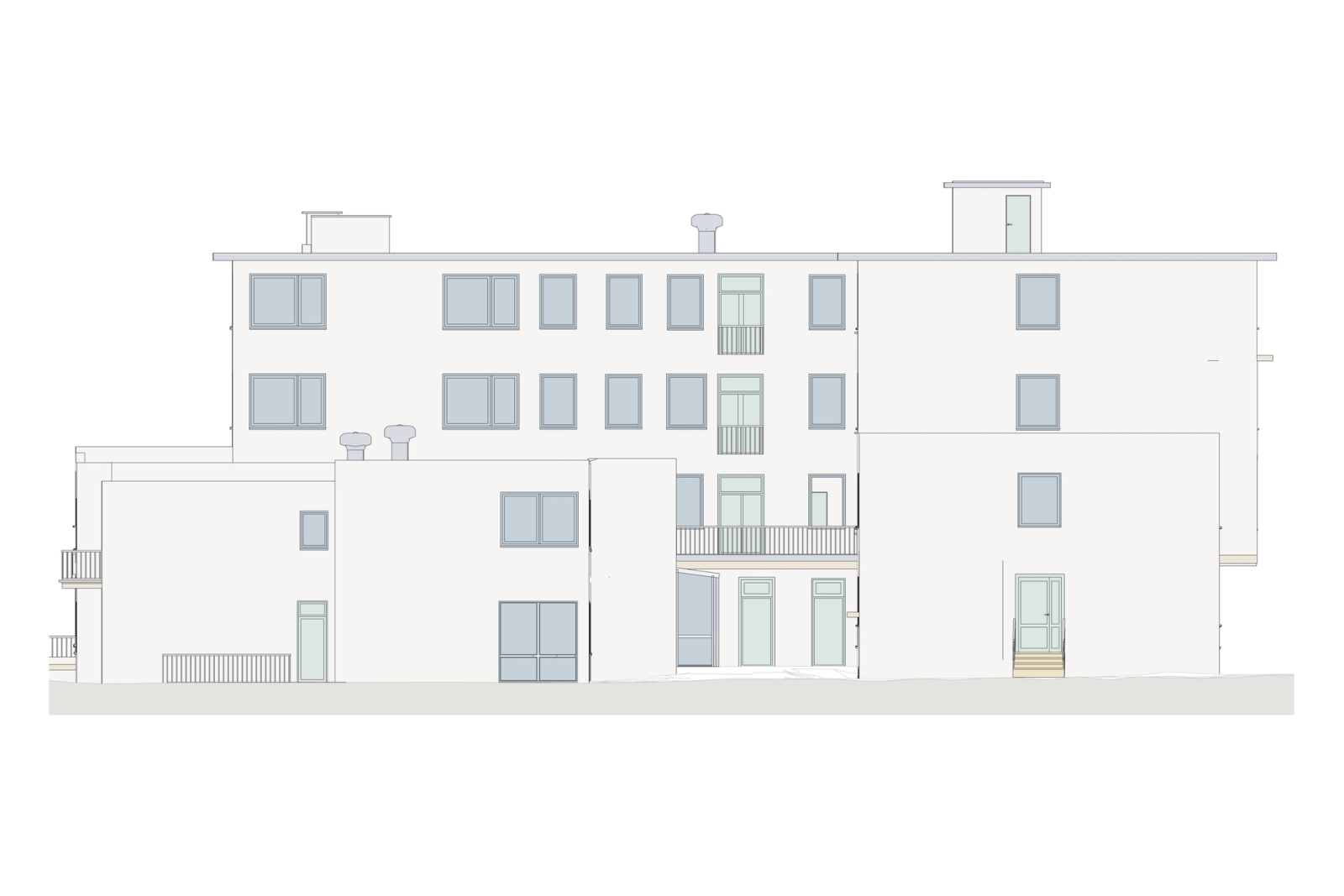 Scan-to-BIM of a Hospital Complex in Germany. Building 2: the Four-Storey Wing Block, photo 18