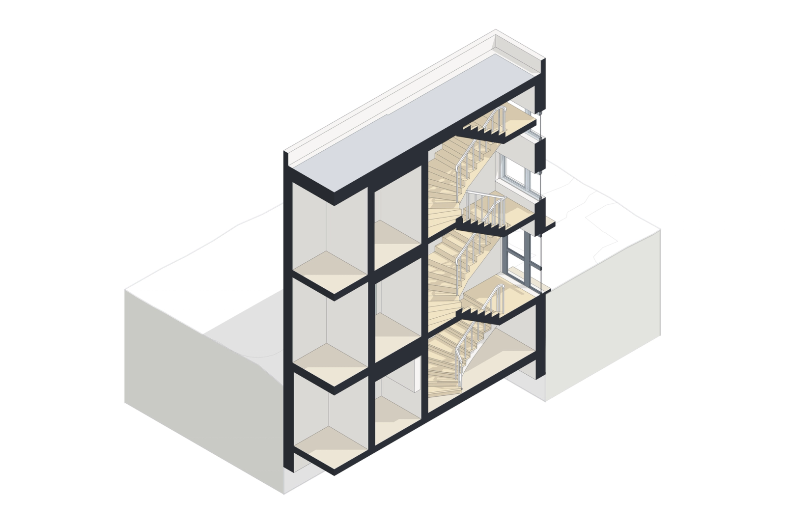 Scan-to-BIM of a Hospital Complex in Germany. Building 2: the Four-Storey Wing Block, photo 10