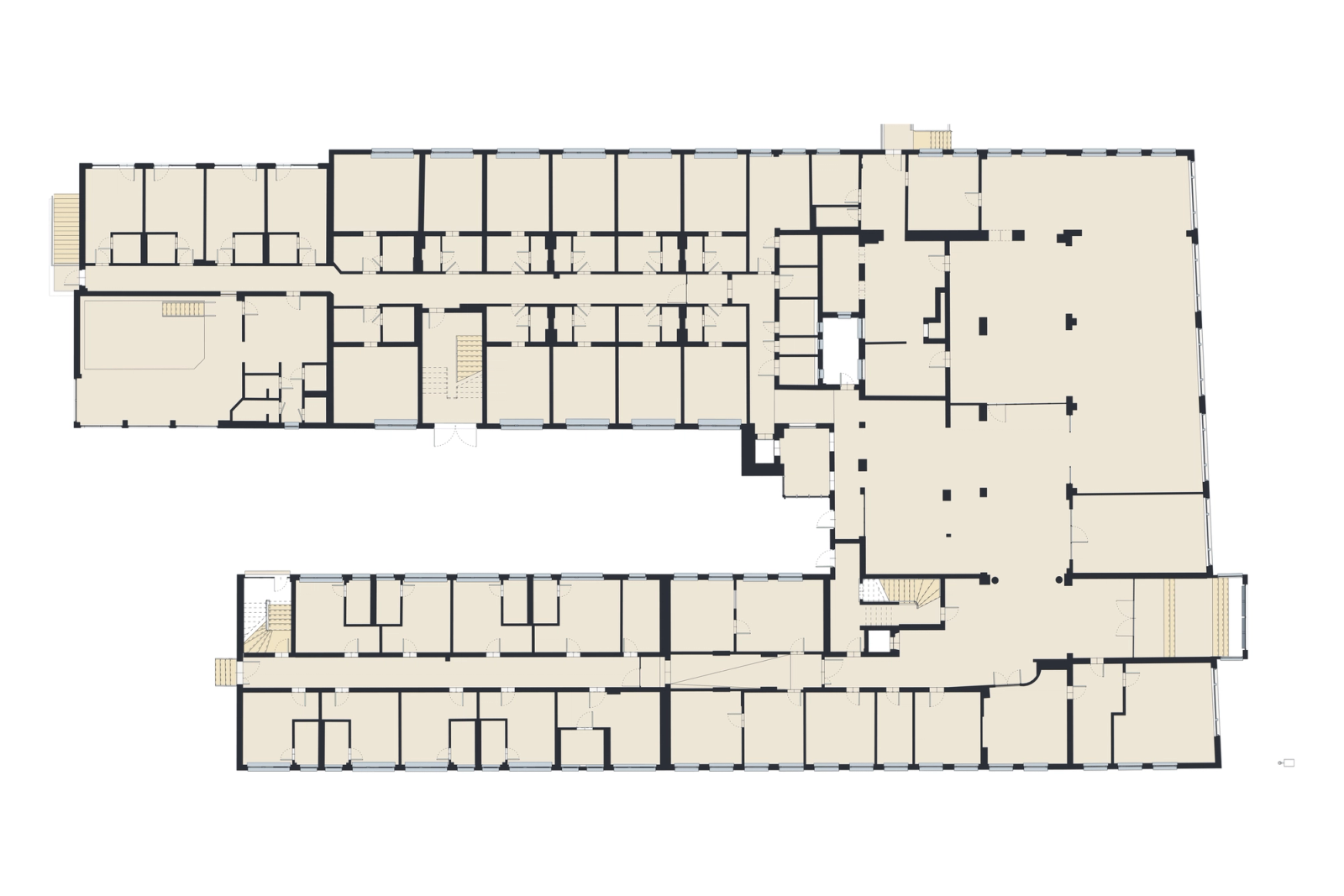 Scan-to-BIM of a Hospital Complex in Germany. Building 2: the Four-Storey Wing Block, photo 12
