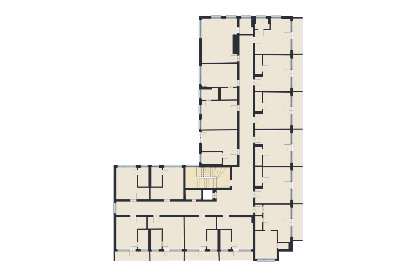 Scan-to-BIM of a Hospital Complex in Germany. Building 2: the Four-Storey Wing Block, photo 13