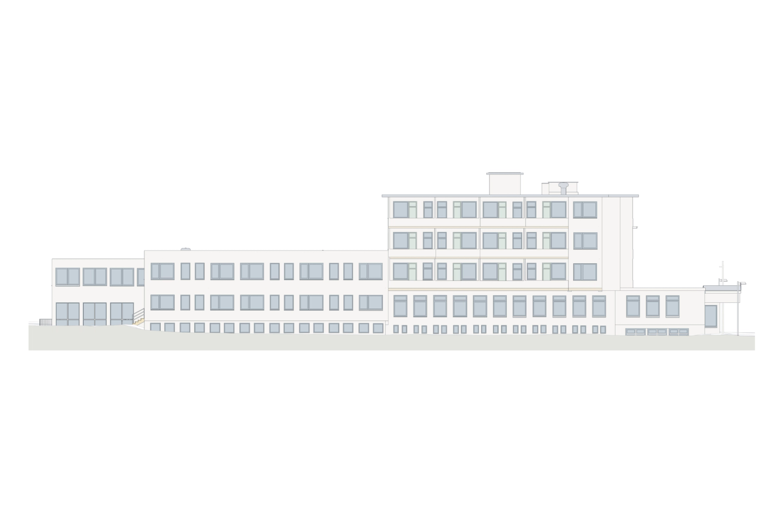 Scan-to-BIM of a Hospital Complex in Germany. Building 2: the Four-Storey Wing Block, photo 16