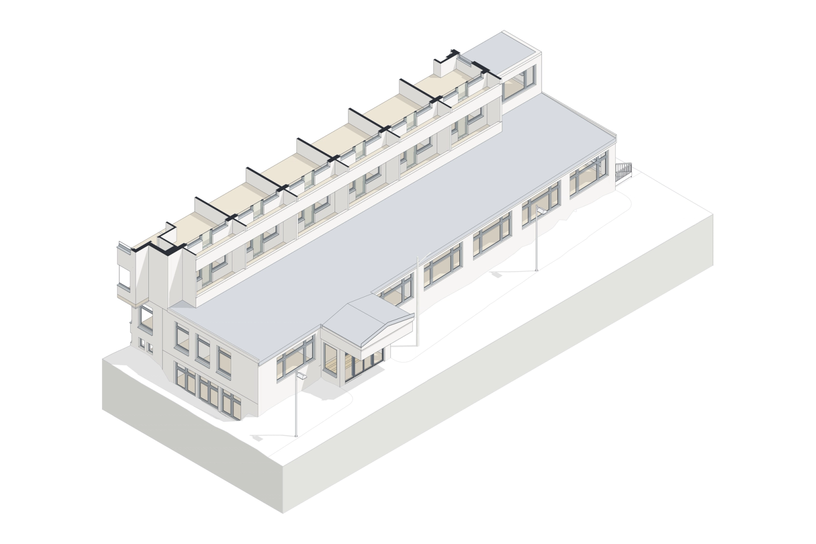 Scan-to-BIM of a Hospital Complex in Germany. Building 2: the Four-Storey Wing Block, photo 11