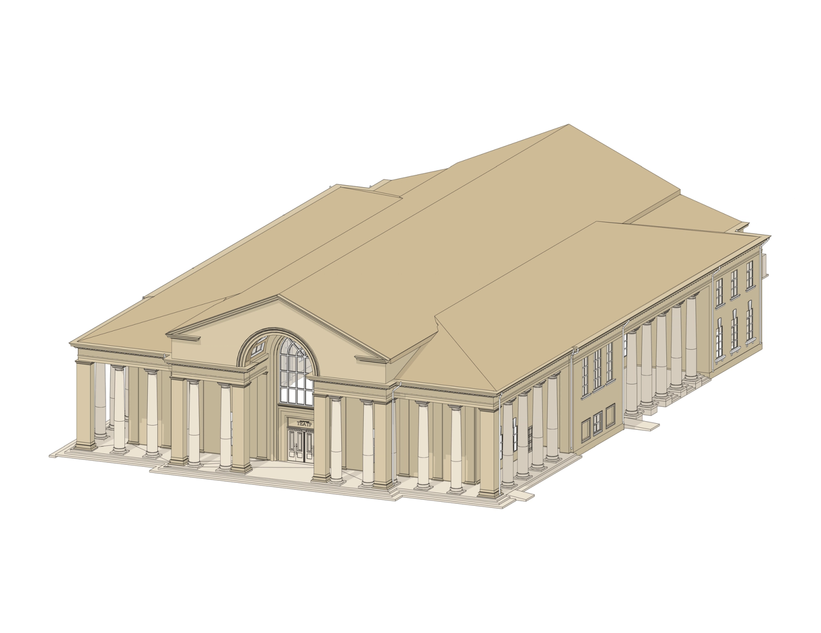Scan-to-BIM of an Academic Theater for Facade Lighting, photo 2