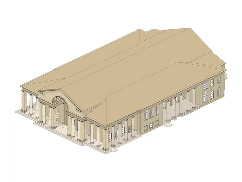 Scan-to-BIM of an Academic Theater for Facade Lighting, Concrete Bureau case study
