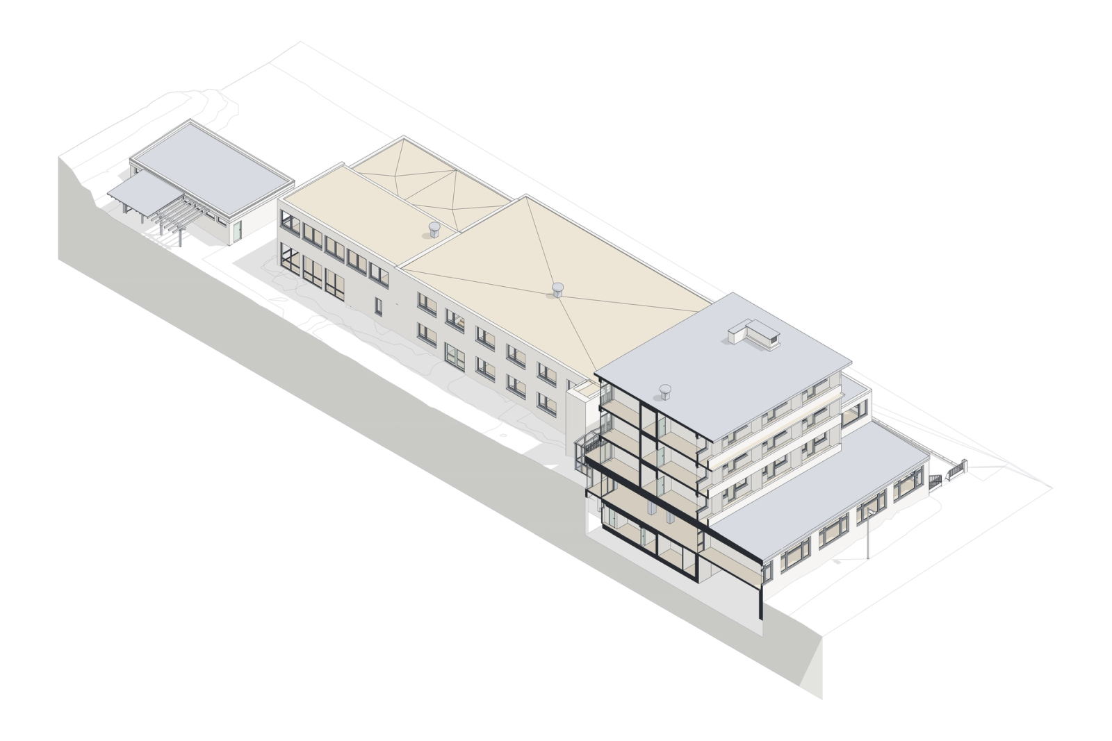 Scan-to-BIM of a Hospital Complex in Germany. Building 2: the Four-Storey Wing Block, photo 9
