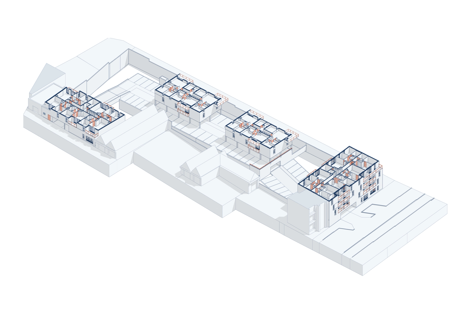2D to BIM for a Four-Building Residential Complex in France, photo 3