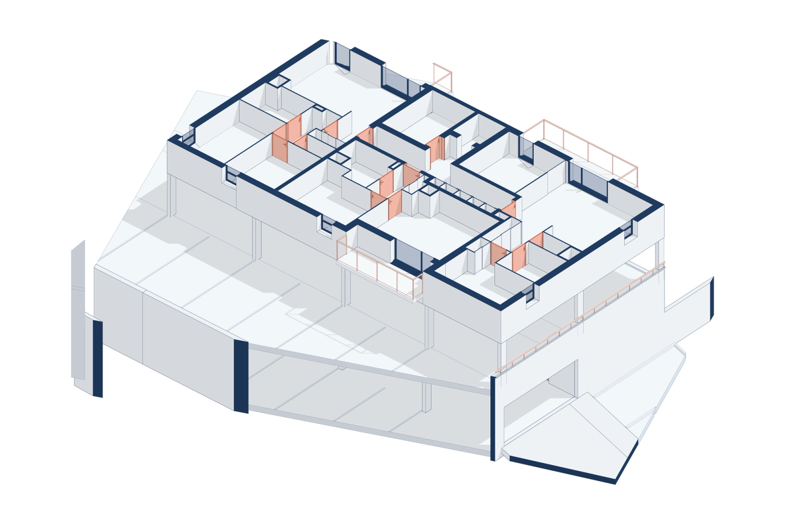 2D to BIM for a Four-Building Residential Complex in France, photo 5