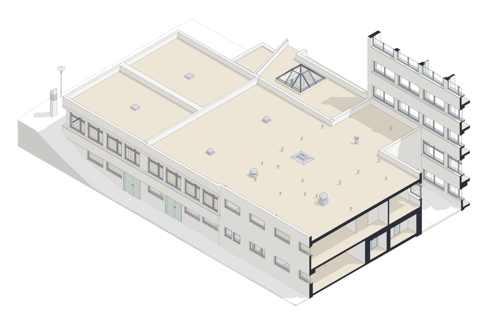 Scan-to-BIM of a Hospital Complex in Germany. Building 1: the Seven-Storey Block, photo 8