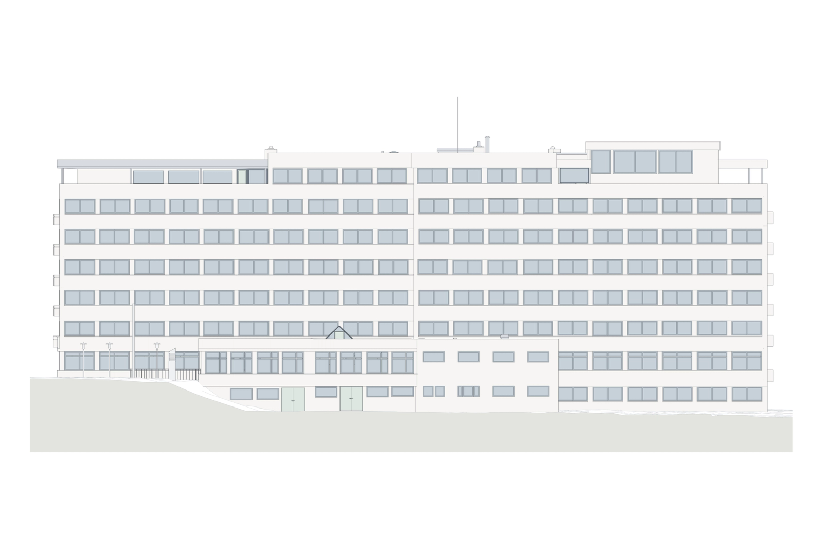 Scan-to-BIM of a Hospital Complex in Germany. Building 1: the Seven-Storey Block, photo 13