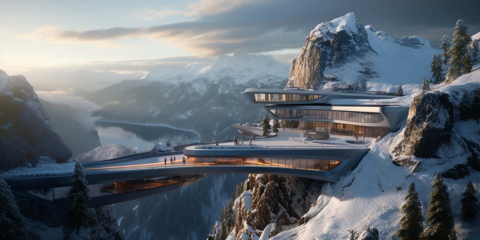 Mountain Bridge Hotel (c) GRAFT, created with Midjourney