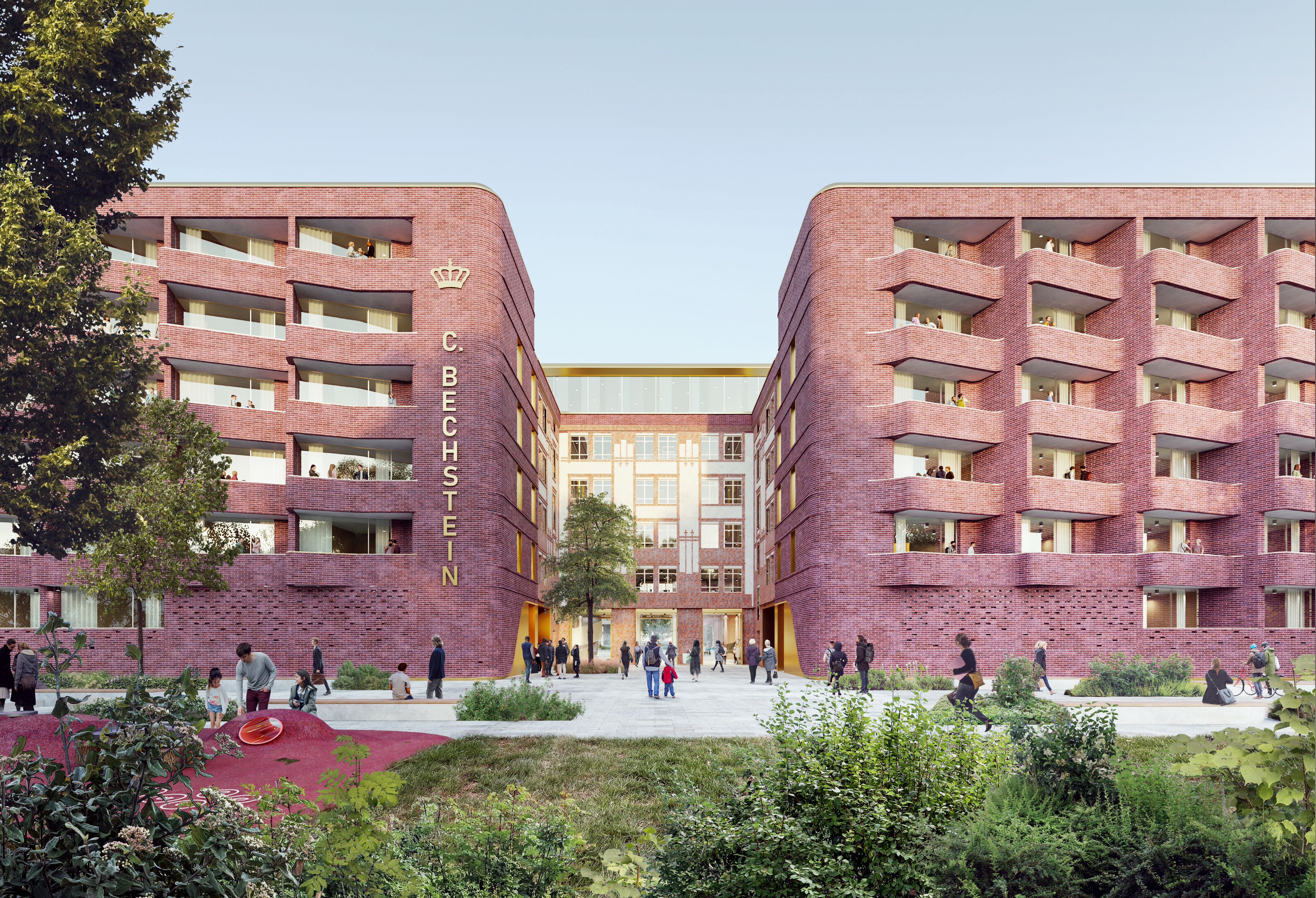 Eingangssituation des Carl Bechstein Campus am neuen Franz-Liszt-Platz