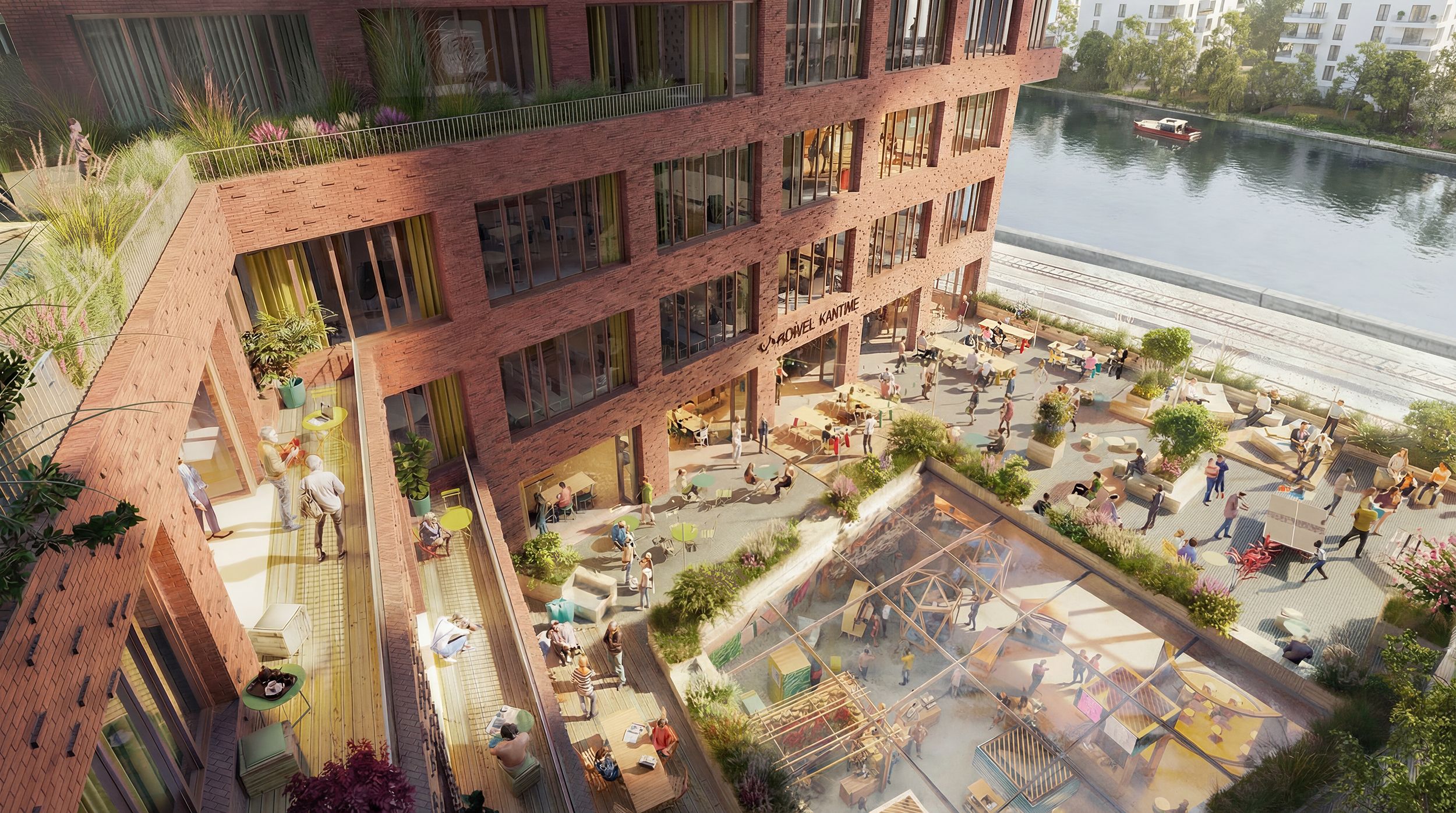 Blick aus einer der Wohnungen