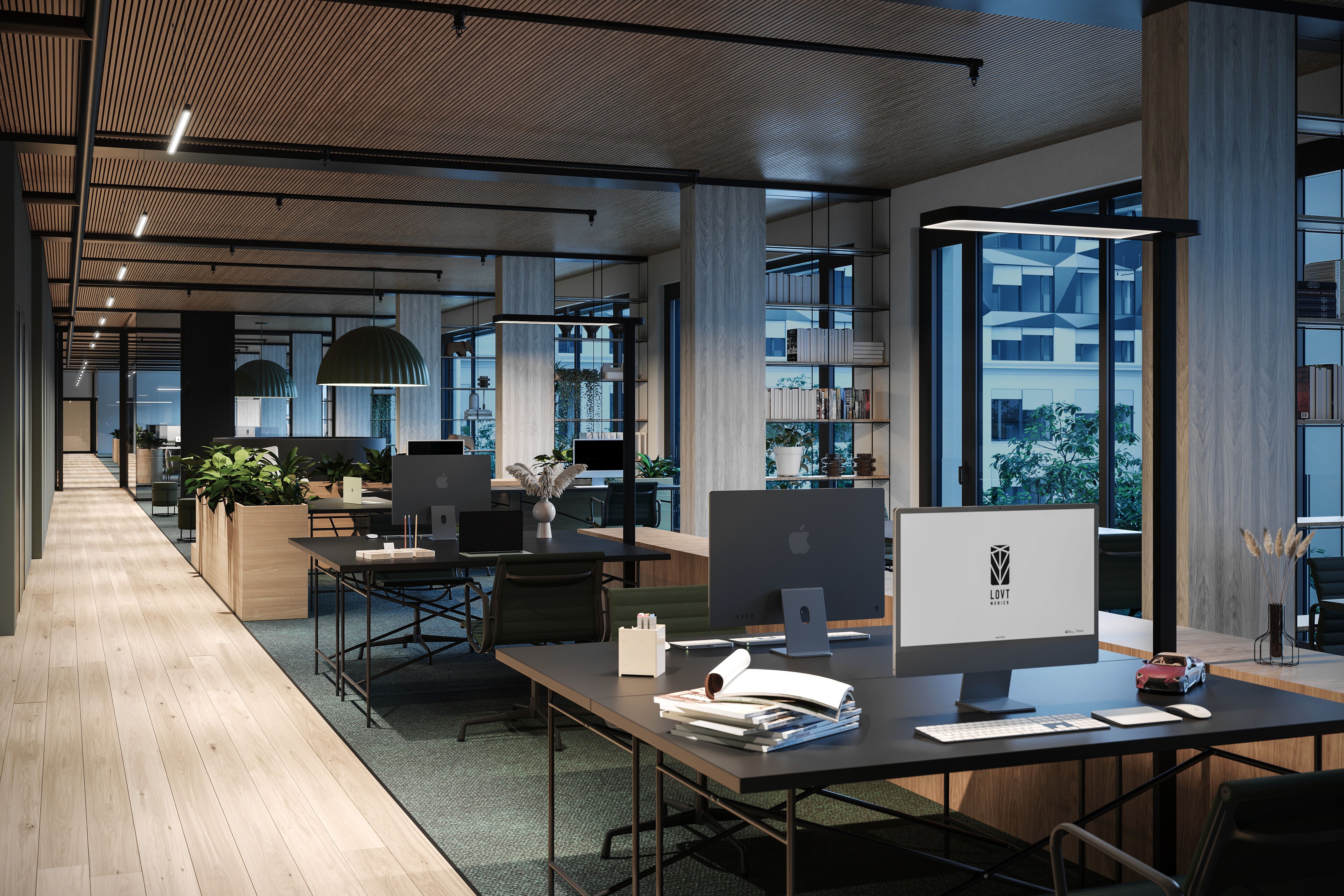 Rendering Nahaufnahme Innenhof, Projekt LOVT