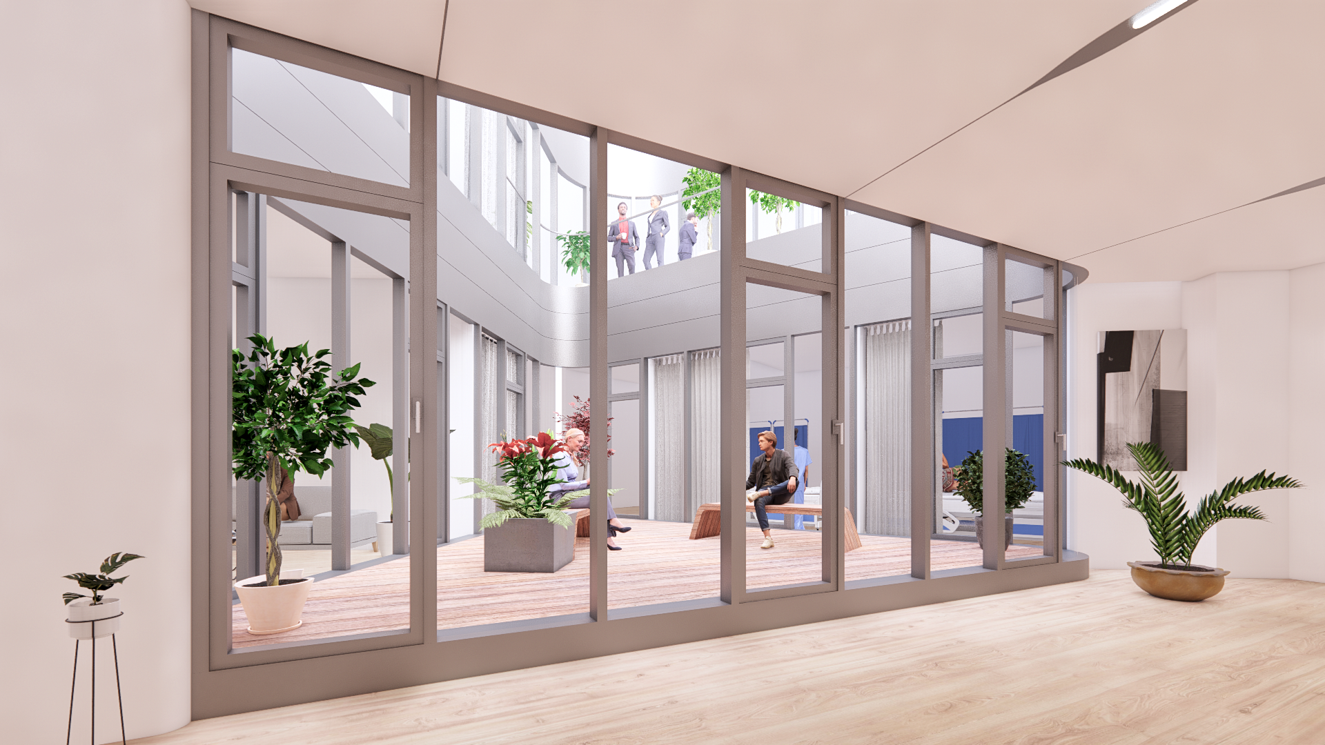 GRAFT Ringcenter Innenansicht Zwischenstand