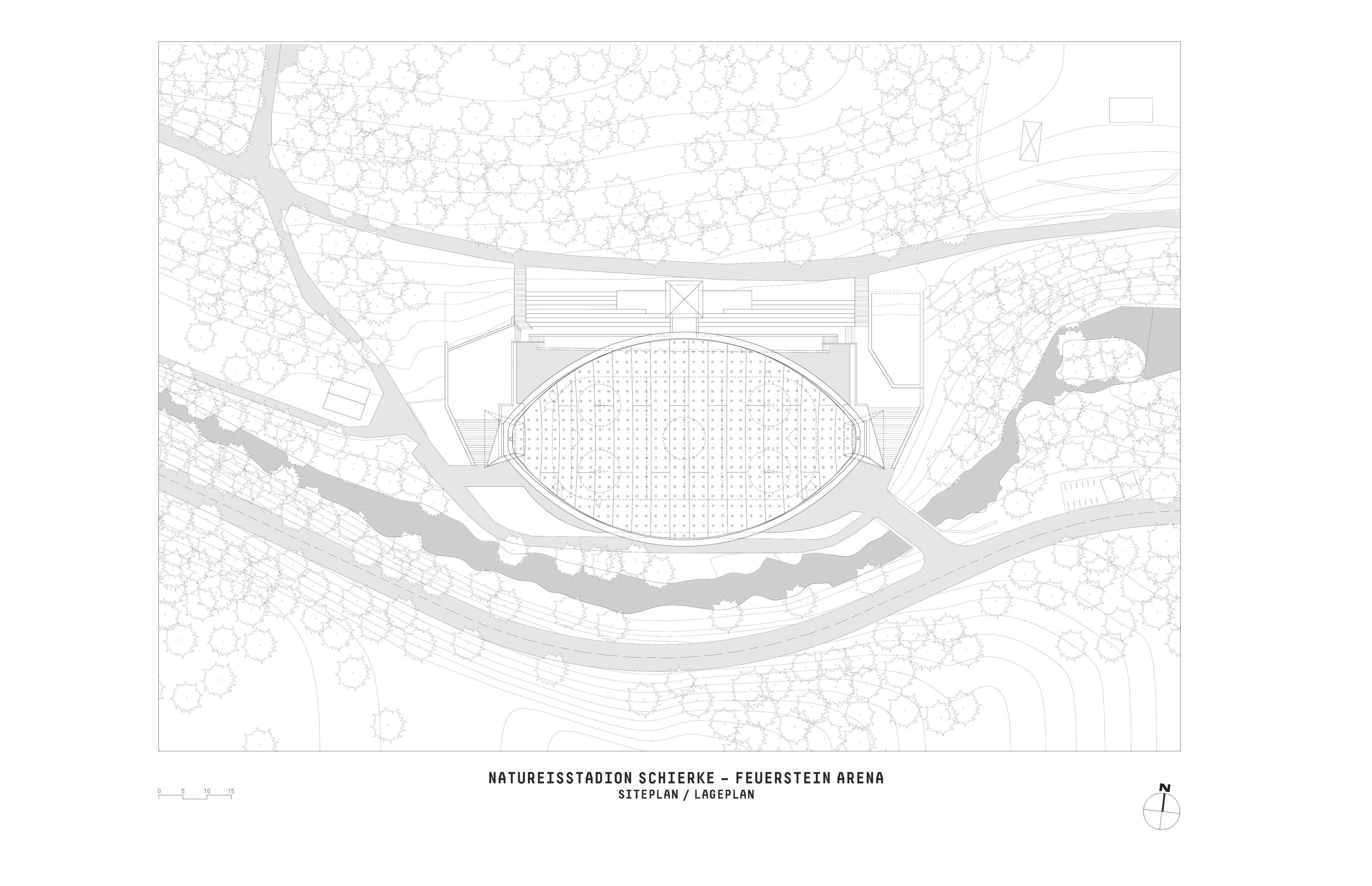 Ice Stadium Schierke site plan