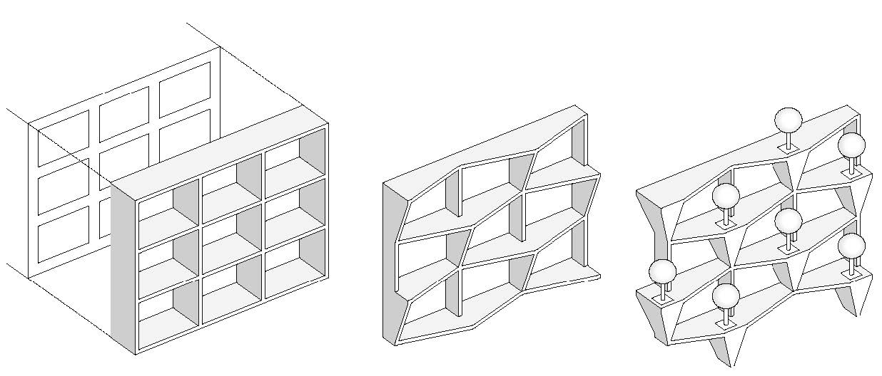 Diagramm Fassade Chalie Living (c) GRAFT