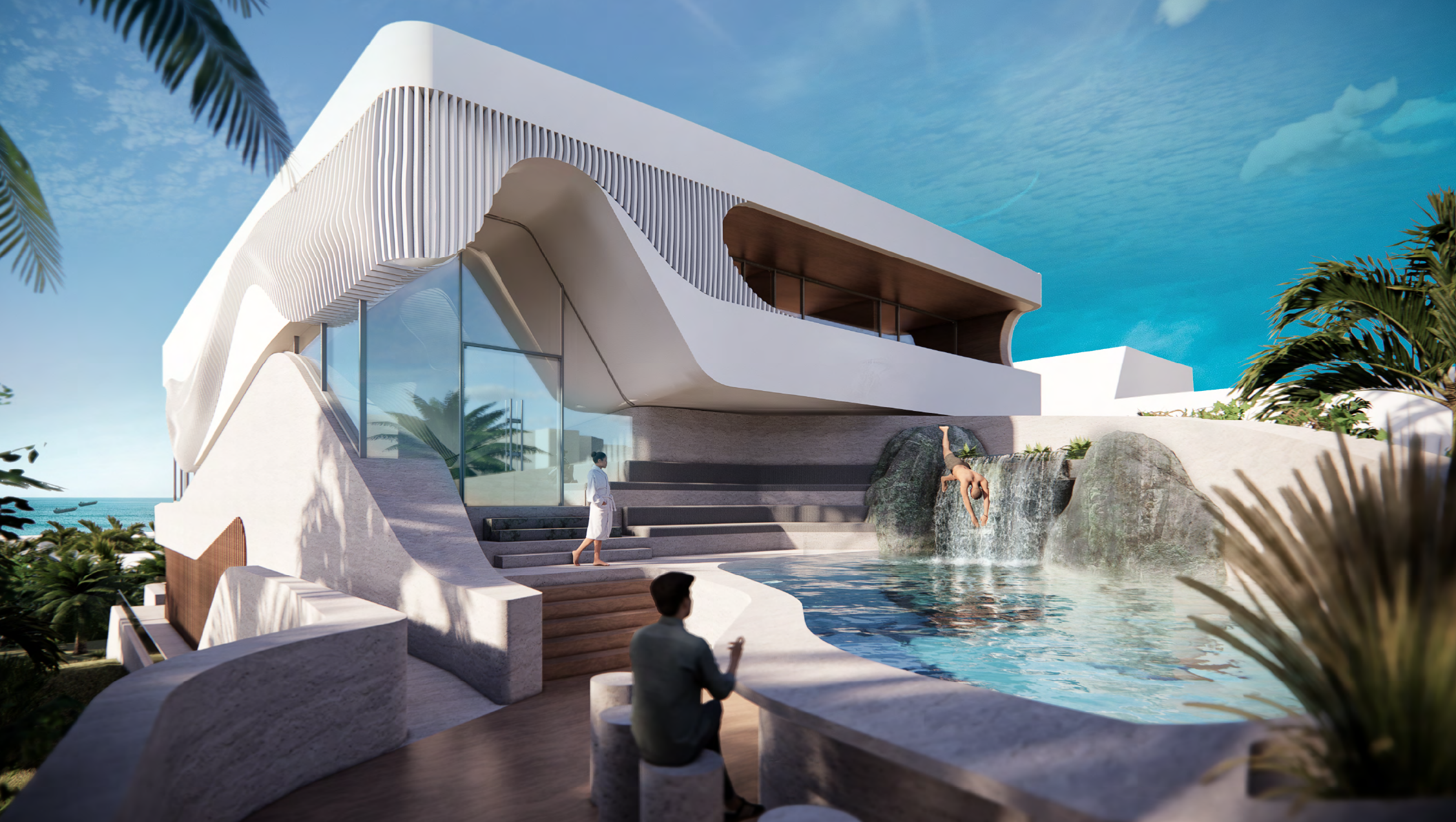 moderne Villa mit Pool