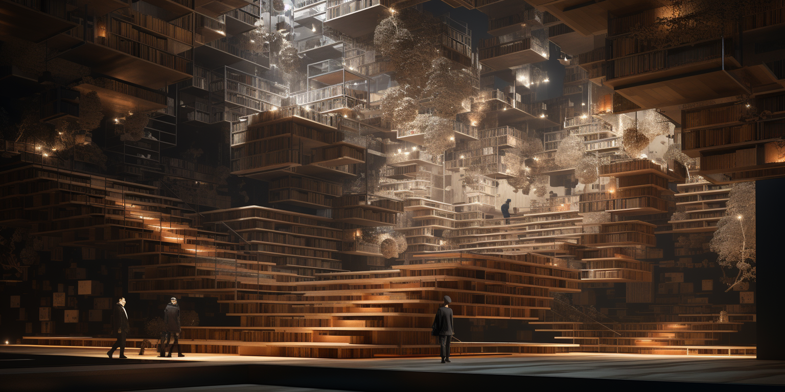 ZLB Berlin Library (c) GRAFT, created with Midjourney