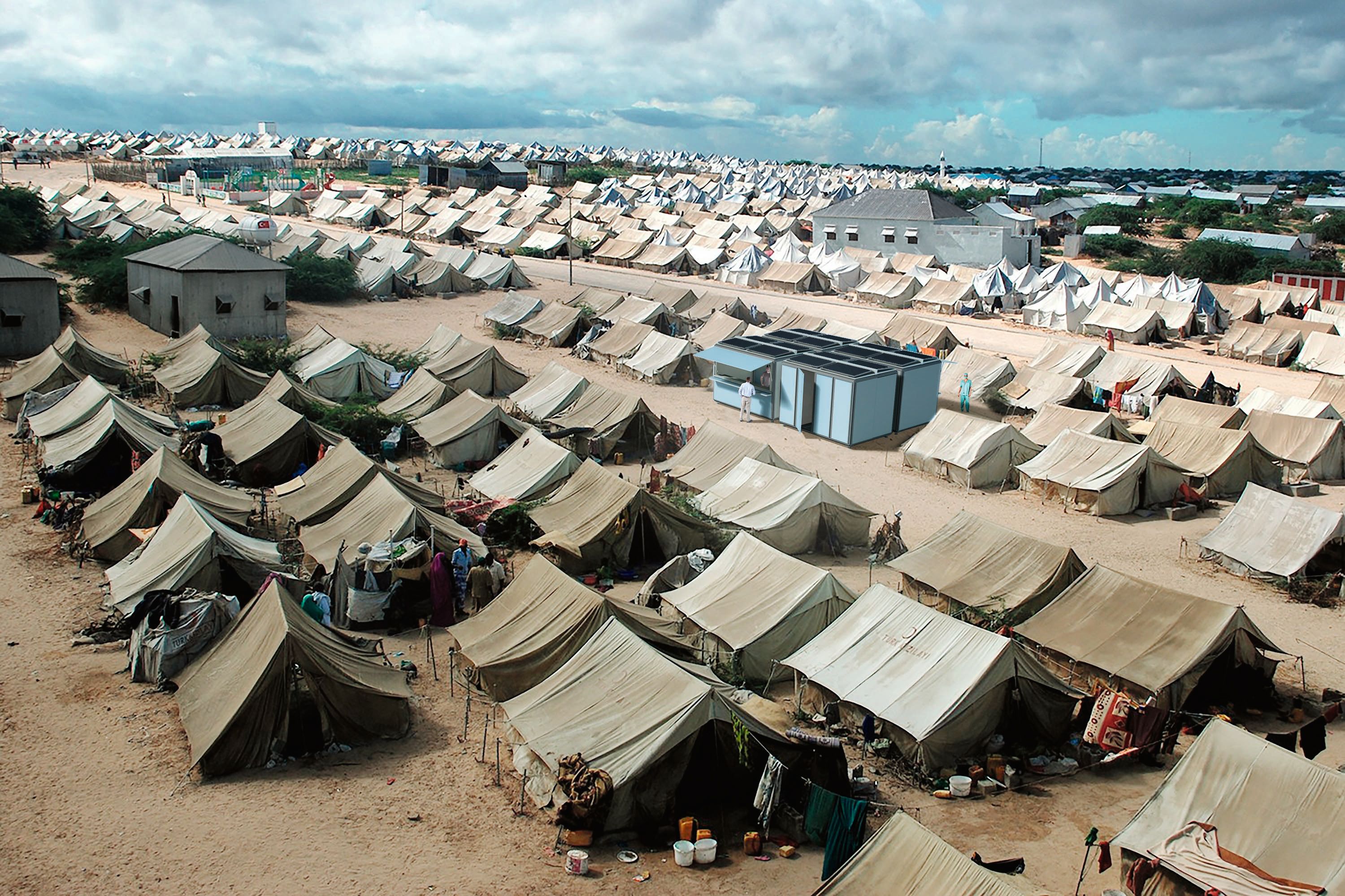 GRAFT Solarkiosk refugee camp