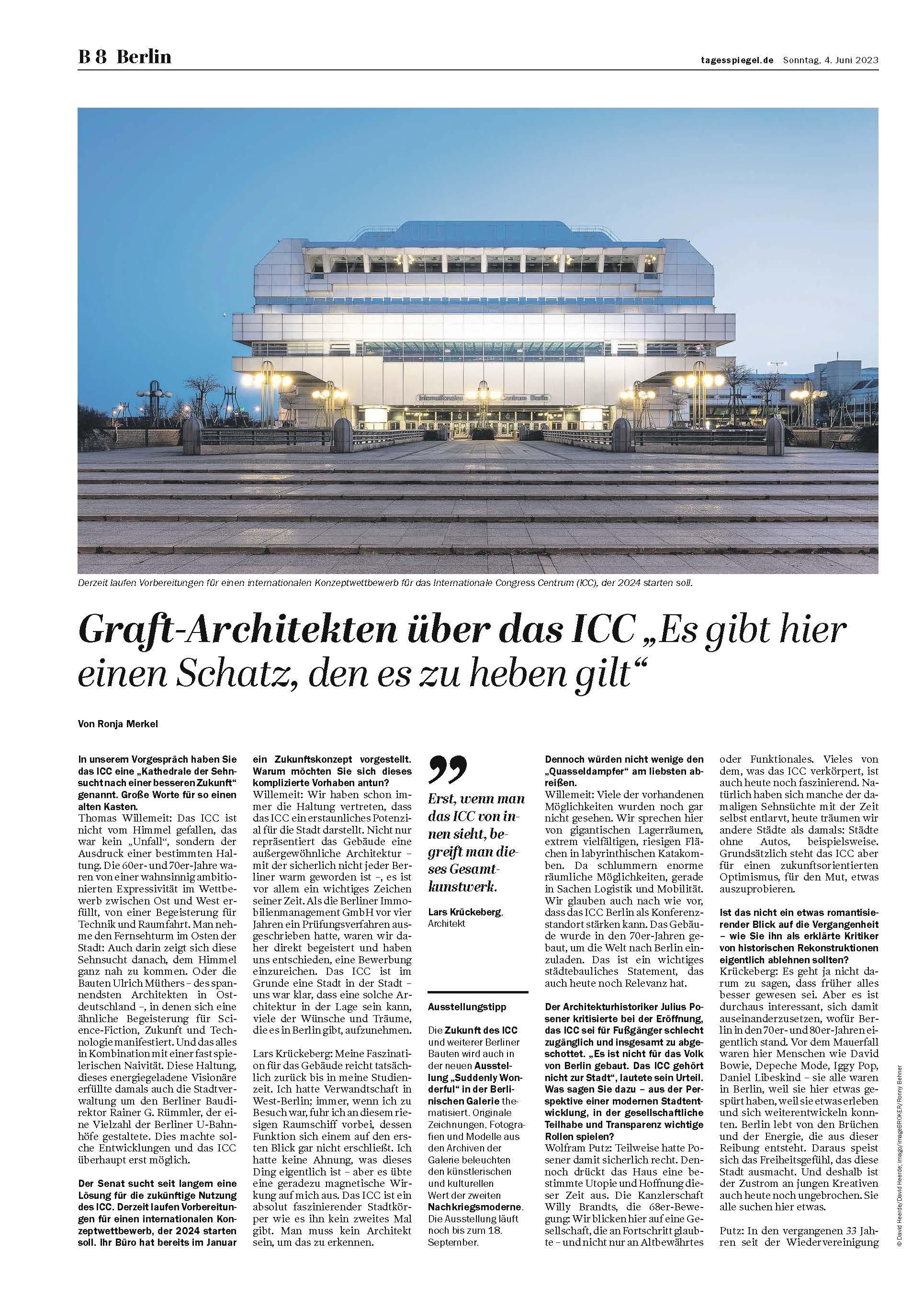 GRAFT im Interview mit Ronja Merkel im Berliner Tagesspiegel