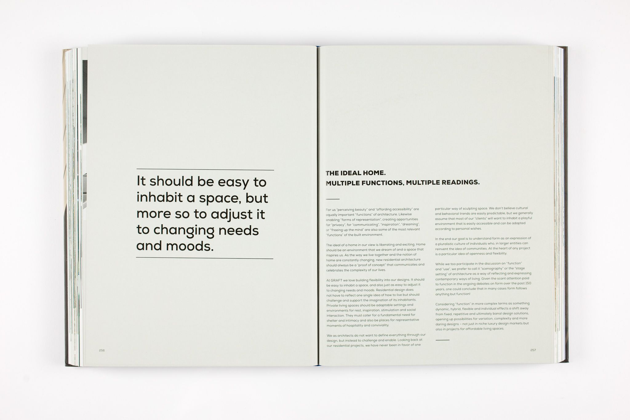 Renowned publishing house Birkhaeuser de Gruyter presents the monograph GRAFT Home. Story. that shows a comprehensive overview of the firm’s work in the field of housing and hospitality.