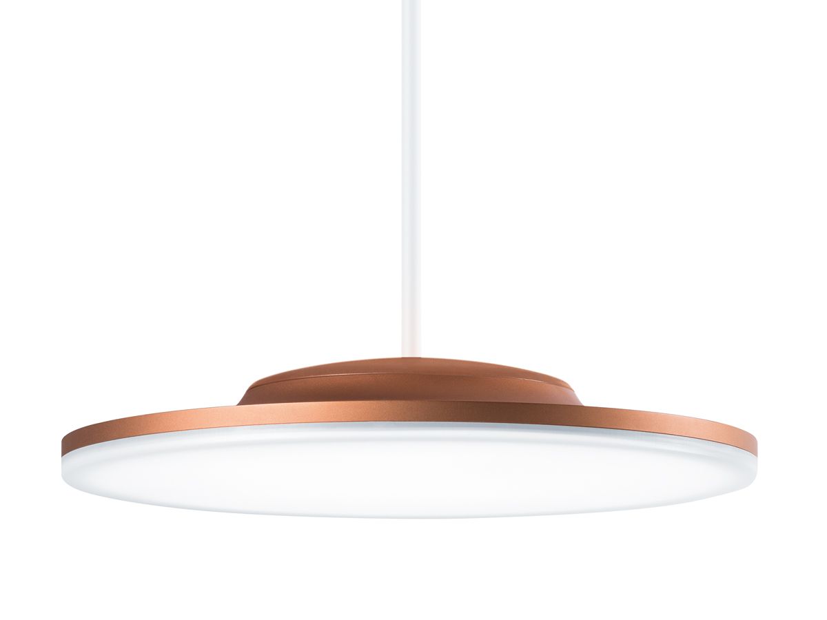 CAELA is a modular lighting system with Edge-LIT LED technology that was developed in close collaboration between GRAFT and Zumtobel. The product group comprises wall, ceiling as well as pendant luminaires. Due to a very intelligent configuration of the components the luminaire has a maximum depth of 55 mm.