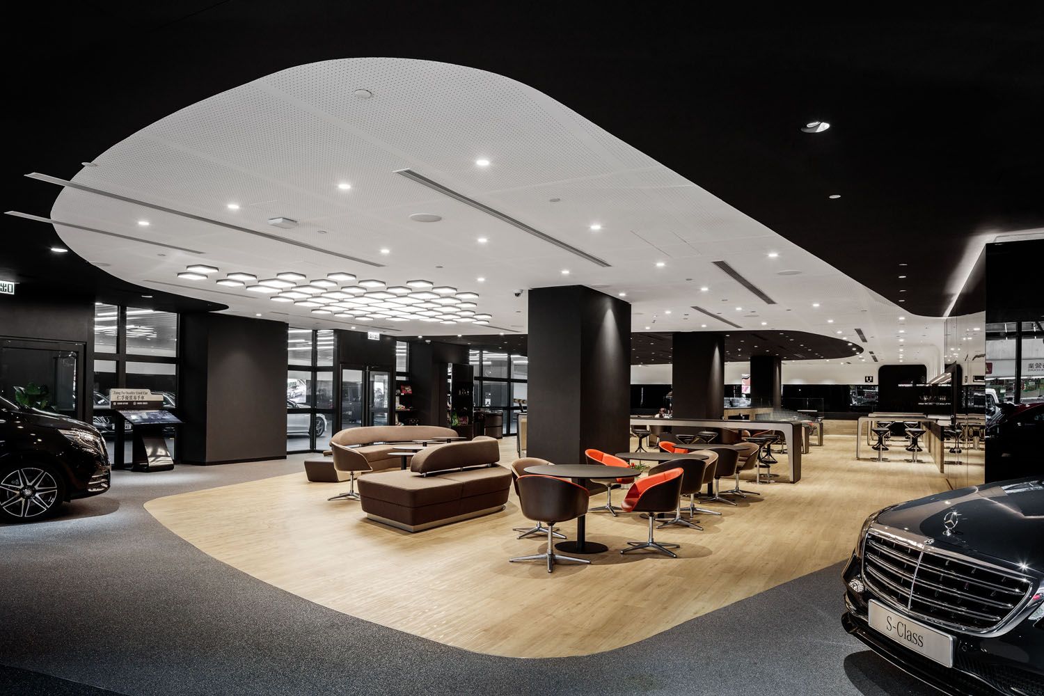 mercedes benz showroom interior
