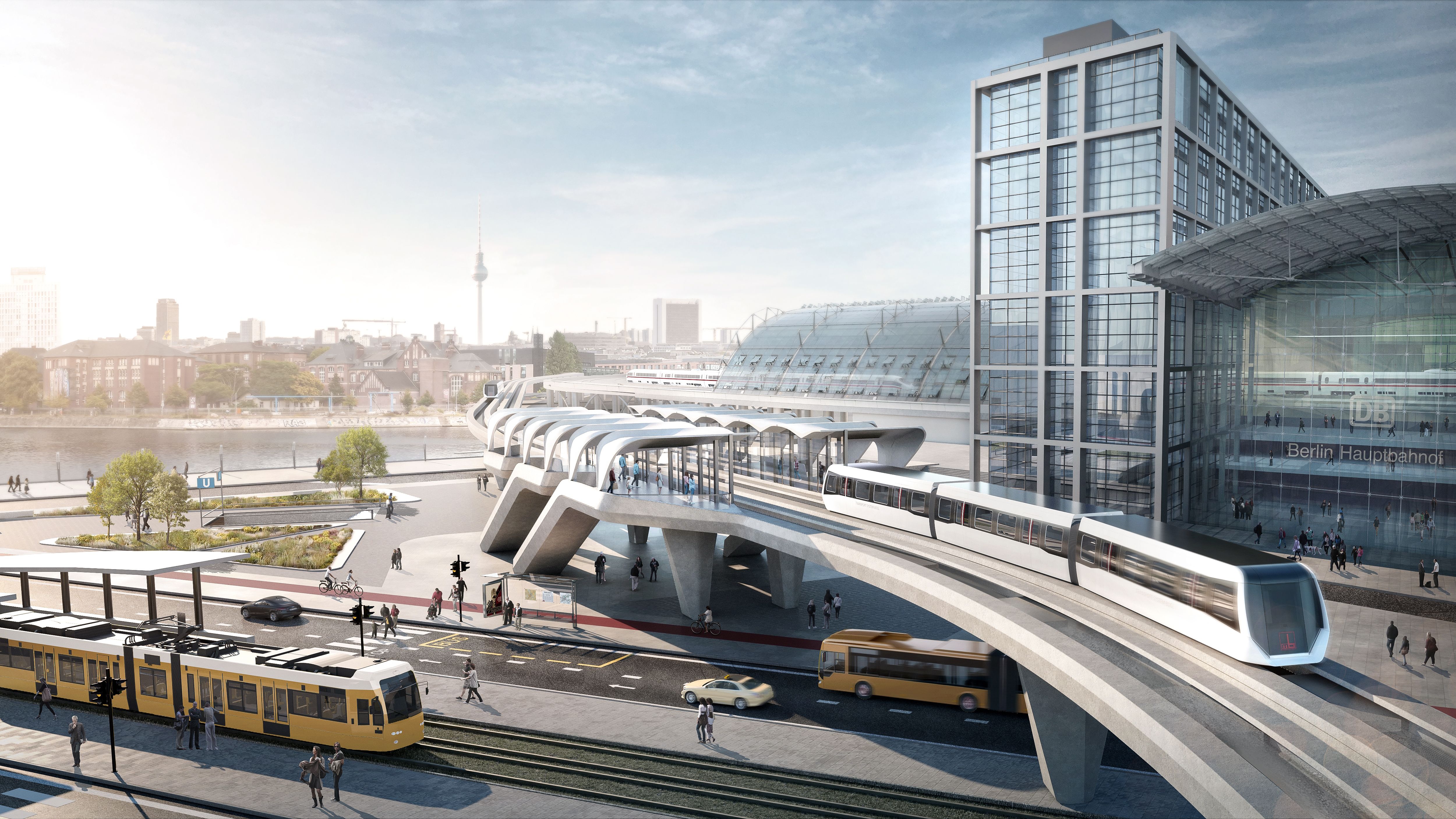 Maglev train station