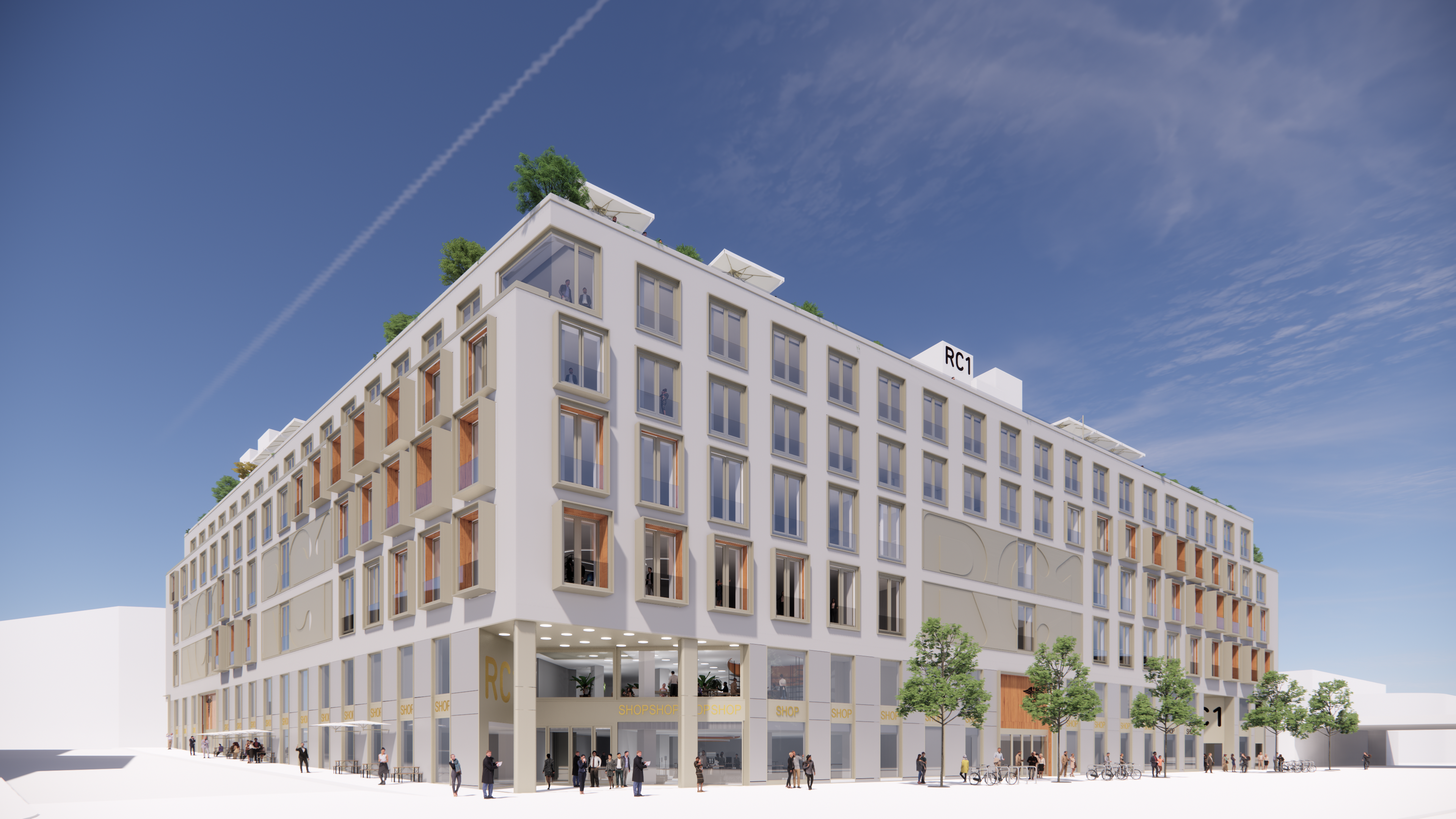 GRAFT Ringcenter Exterior in Progress