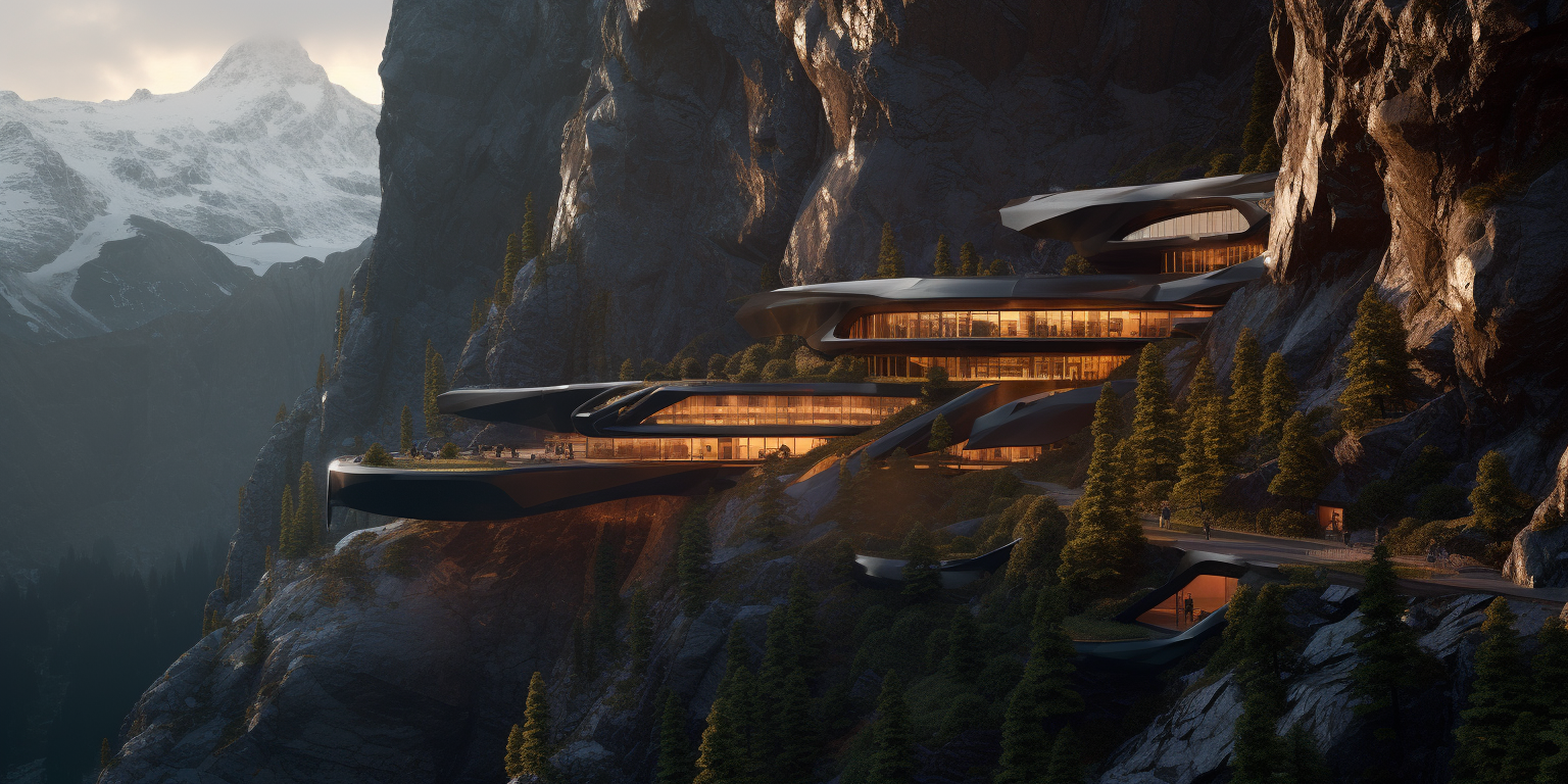 Grossglockner Hotel (c) GRAFT, created with Midjourney