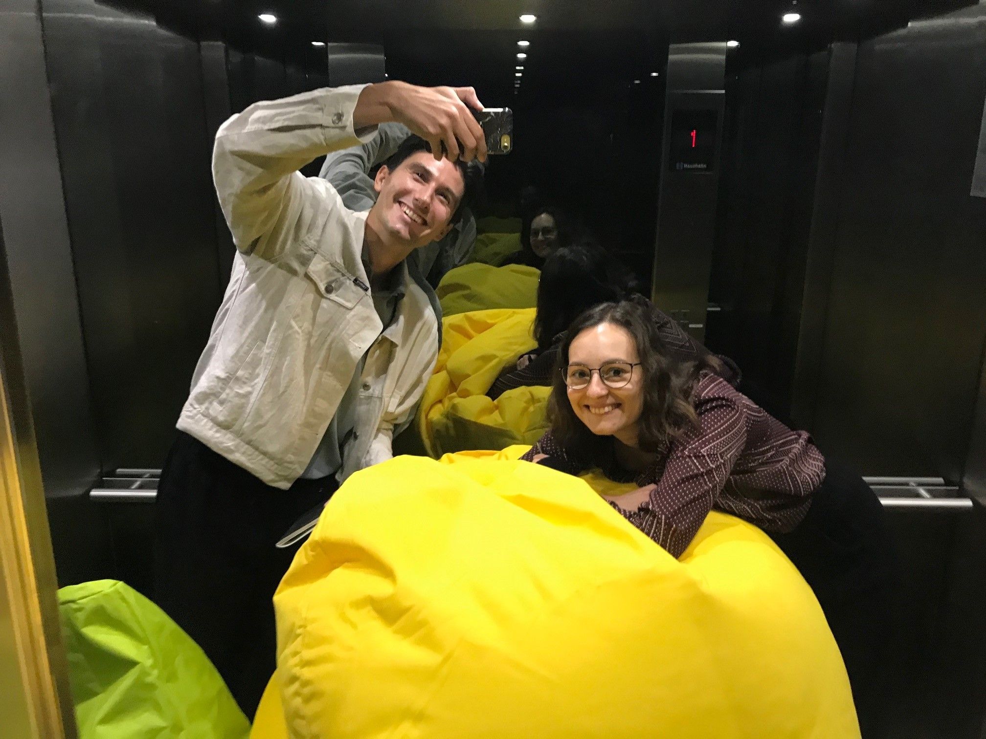 Transport of the Identity coloured beanbags (c) GRAFT