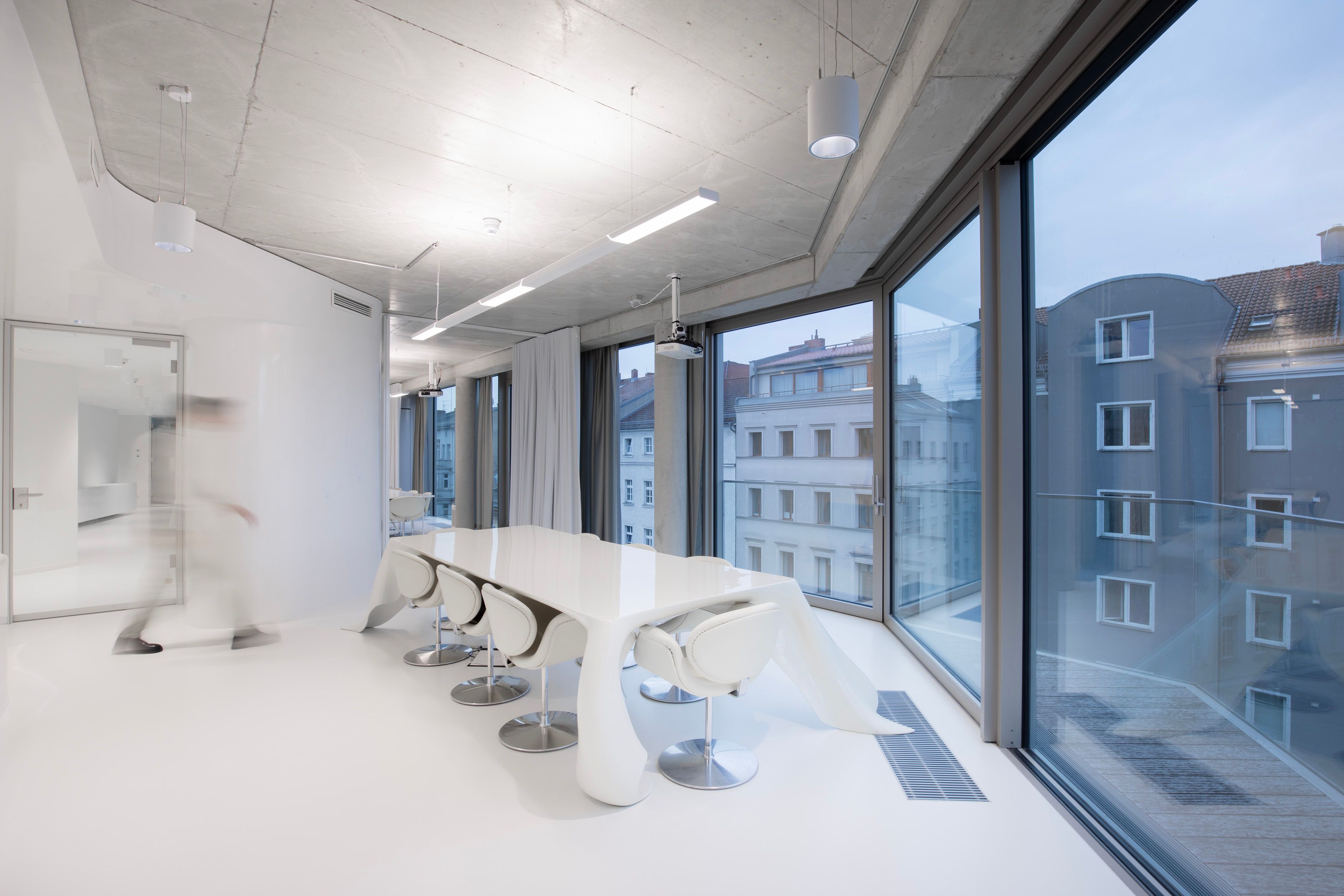 Conference room with big windows