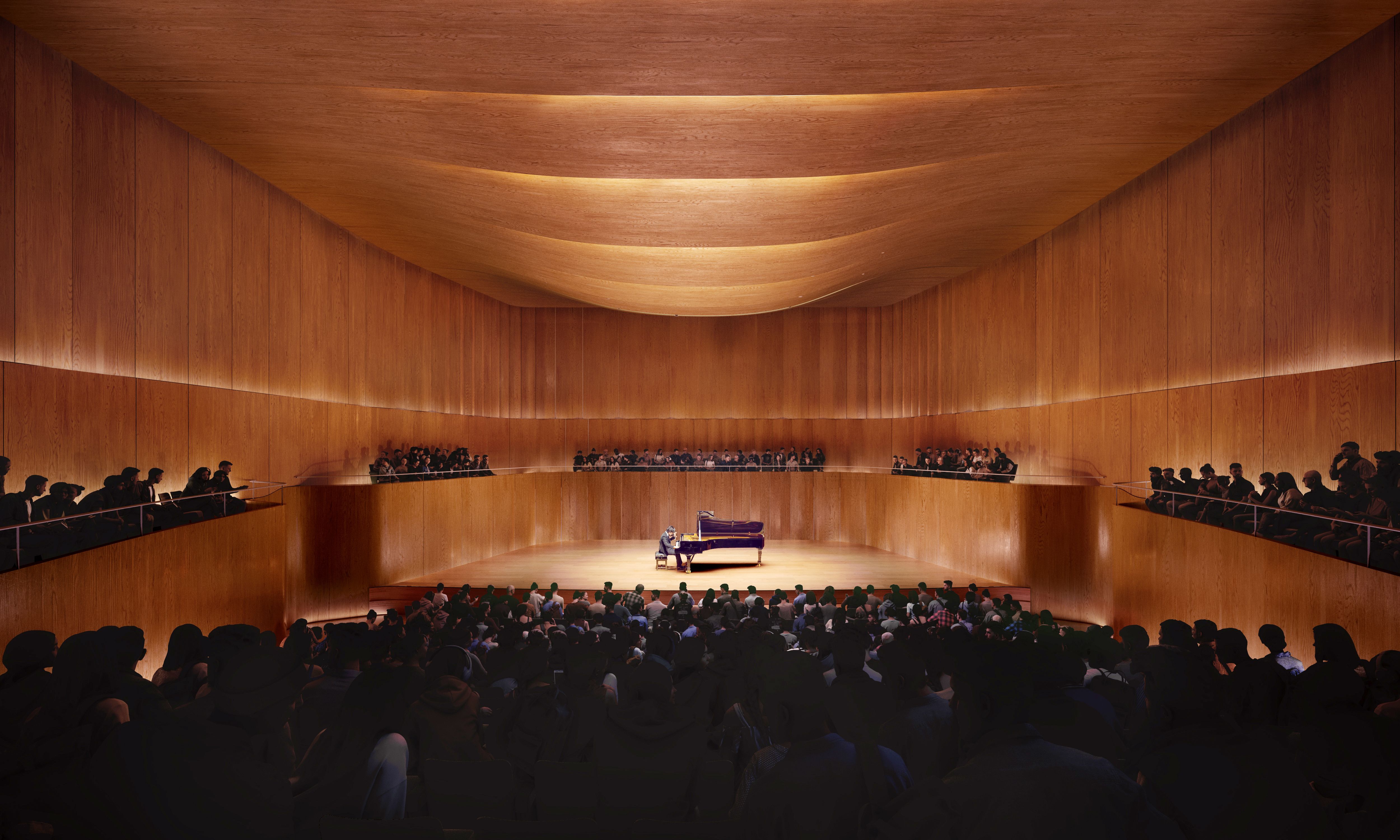 Concert hall of the Carl Bechstein Campus