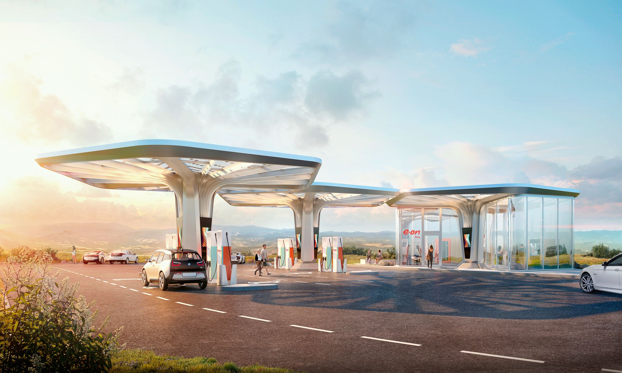 E.ON Ultra Fast Charging Stations Graft