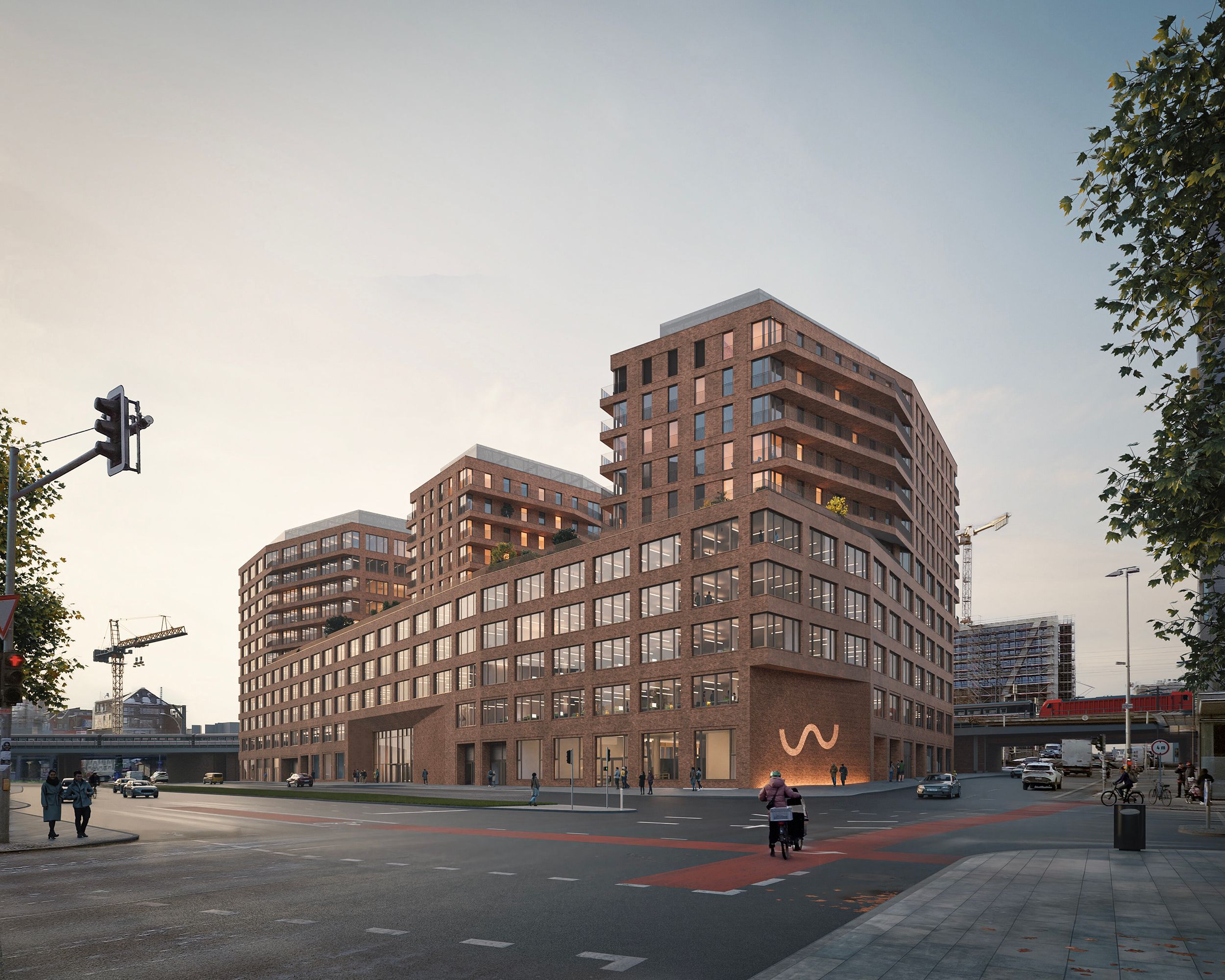 3 towers on a basis view from the crossroad